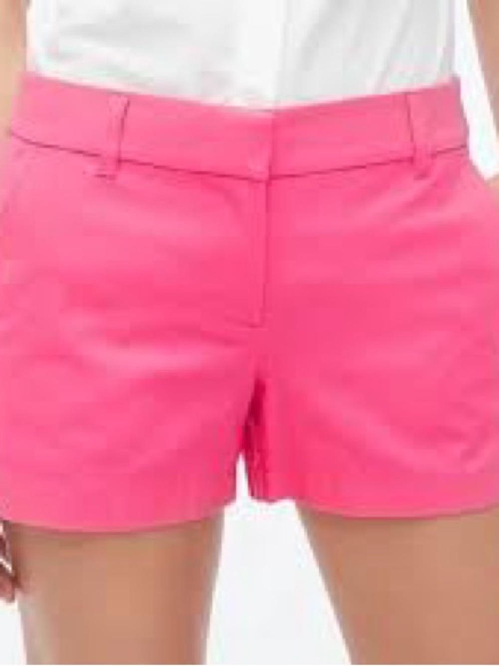 J.Crew Chino Shorts – Bright Pink – Classic Summer Staple – Size 8